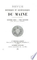 Revue Historique et Archeologique du Maine