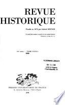 Revue historique