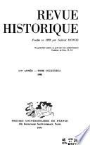 Revue historique