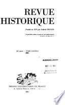 Revue historique