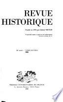 Revue historique