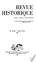 Revue historique