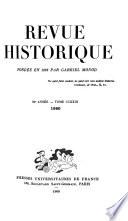 Revue historique