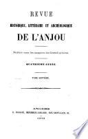 Revue historique, littéraire et archéologique de l'Anjou