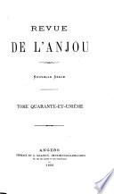 Revue historique, littéraire et archéologique de l'Anjou