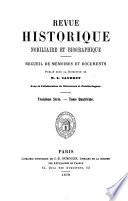 Revue historique nobiliaire et biographique