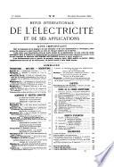 Revue internationale de l'électricité et de ses applications