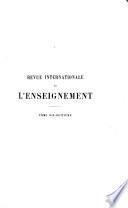 Revue internationale de l'enseignement