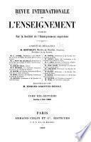 Revue internationale de l'enseignement