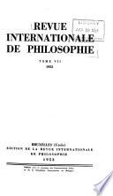 Revue internationale de philosophie