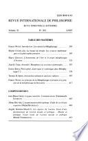Revue internationale de philosophie