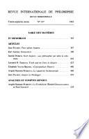 Revue internationale de philosophie