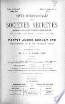 Revue internationale des sociétés secrètes