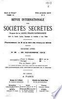 Revue internationale des sociétés secrètes