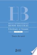 Revue internationale Henry Bauchau n°10 – 2019