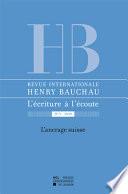 Revue internationale Henry Bauchau n°3 - 2011