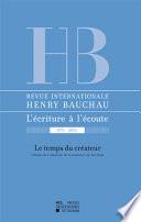Revue internationale Henry Bauchau n°5 – 2013