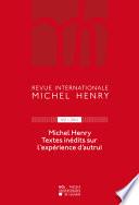 Revue internationale Michel Henry n°2 - 2011