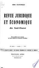 Revue juridique et économique du Sud-Ouest