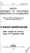 Revue juridique et politique, indépendance et coopération