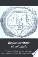 Revue maritime et coloniale
