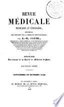 Revue médicale française et étrangère