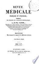 Revue médicale française et étrangère