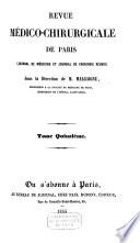 REVUE MEDICO-CHIRURGICALE DE PARIIS