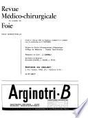 Revue médico-chirurgicale des maladies du foie