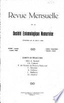 Revue mensuelle de la Société entomologique namuroise