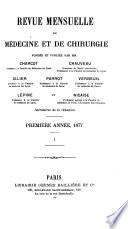 Revue mensuelle de médécine et de chirurgie