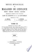 Revue mensuelle des maladies de l'enfance