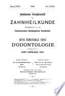 Revue mensuelle suisse d'odontologie