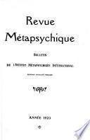 Revue métapsychique