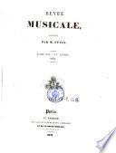 Revue Musicale, publ. par Fetis