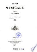 Revue Musicale, publ. par Fetis