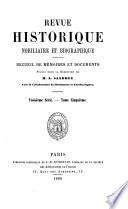 Revue nobiliaire héraldique et biographique