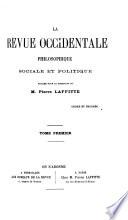 Revue occidentale philosophique, sociale et politique
