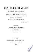 Revue occidentale philosophique, sociale et politique