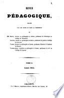Revue pédagogique de l'enseignement rationnel