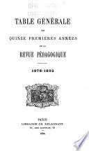 Revue pédagogique