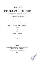 Revue philosophique de la France et de l'étranger