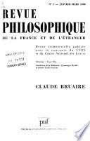 Revue philosophique de la France et de l'étranger