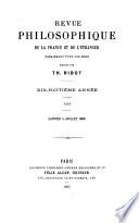 Revue philosophique de la France et de l'étranger