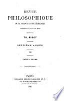 Revue philosophique de la France et de l'étranger