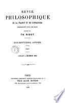 Revue philosophique de la France et de l'étranger