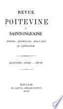 Revue poitevine et des confins de la Touraine et de l'Anjou