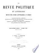Revue politique et littéraire; revue des cours littéraires