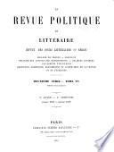 Revue politique et littéraire; revue des cours littéraires