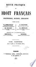Revue pratique de droit français